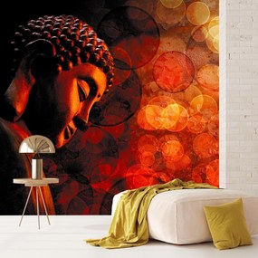 Fototapeta - Budda w odcieniach czerwieni (196x136 cm)