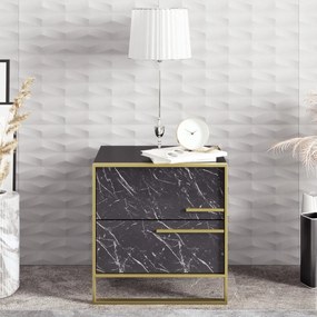 Stolik nocny Polka Black
