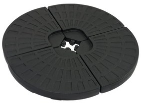 Czarna podstawka na parasol ogrodowy Bonami Essentials, ø 100 cm