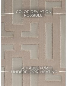 Beżowy chodnik 80x240 cm Perles Onyx – Elle Decoration