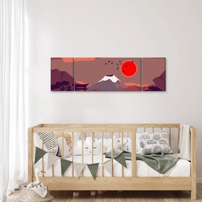 Obraz - Ilustracja góry Fuji (170x50 cm)