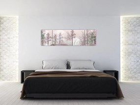 Obraz lasu (170x50 cm)