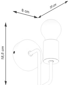 Kinkiet TIMBO biały SOLLUX  LIGHTING