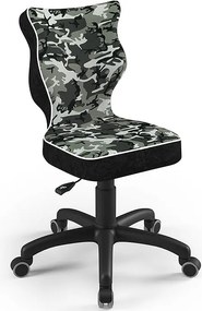 Obrotowe krzesło dziecięce z wzorami Petit Black rozmiar 4 (133-159 cm)