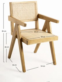 Zestaw 4 drewnianych krzese Holz