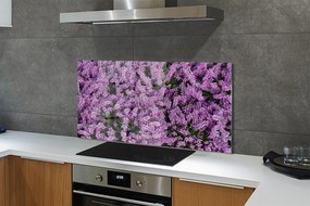 Szklany Panel Fioletowe Kwiaty Polne