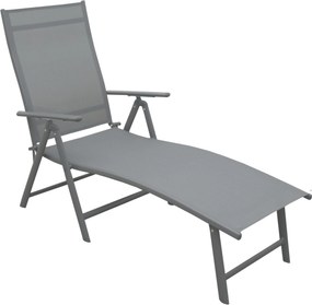 BALI - składany aluminiowy leżak ogrodowy - 2. gatunek (N437)