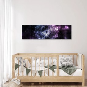 Obraz - Mandala lotosu w kosmosie (170x50 cm)