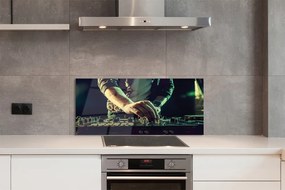 Szklany Panel Konsola DJ słuchawki
