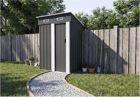 Metalowa szopa ogrodowa "Memphis" z przesuwanymi drzwiami - 1,48 m² - Szary