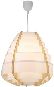 Drewniana lampa wisząca kokon - V040 Maveso