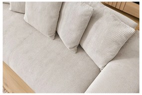 Kremowa sztruksowa sofa 280 cm Voltaire – Bobochic Paris