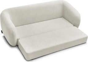 Beżowa rozkładana sofa z tkaniny szenilowej 228 cm Neyo – Bobochic Paris