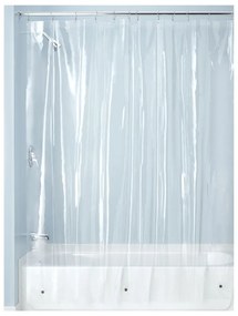 Przezroczysta zasłona prysznicowa iDesign PEVA, 200x180 cm