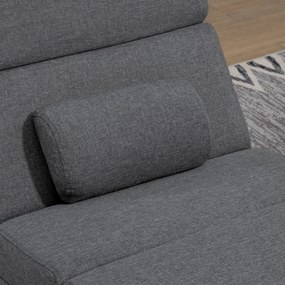 HOMCOM Fotel masujący z funkcją relaksu, leżak z 8 punktami wibracyjnymi, 5 trybów, wymiary 56 x 168 x 84 cm, Ciemnoszary