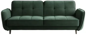 Sofa rozkładana z funkcją spania BELLIS VELVET zielona ELTAP
