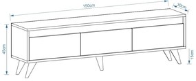 Stolik pod telewizor Century Sapphire Oak