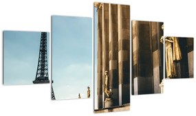 Obraz z placu Trocadero, Paryż (125x70 cm)