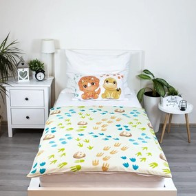 Bawełniana pościel dziecięca do łóżeczka 100x135 cm Dino – Jerry Fabrics
