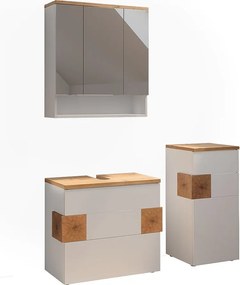 Zestaw mebli łazienkowych biały 70x37x64.5 eden