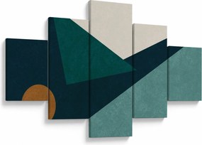 Obraz - Abstrakcja kubistyczna (125x70 cm)