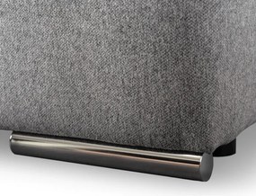 Sofa Rozkładana z Funkcją Spania RENO Dwuosobowa Szara Nowoczesna do Salonu