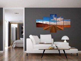 Obraz długiej drogi (125x70 cm)