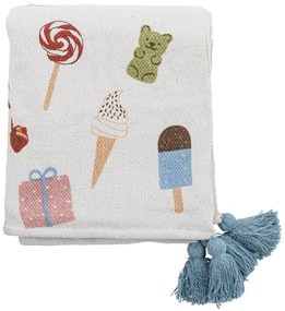 Biały koc dziecięcy 130x160 cm Sweets – Bloomingville Mini