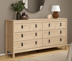 Komoda pokojowa z szufladami Madrid 4+4, jackson hickory