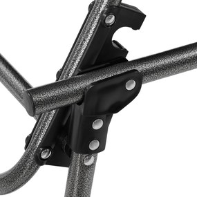 Outsunny leżak z regulowanym oparciem i miękką poduszką, kolor czarny, 188 x 57 x 30 cm