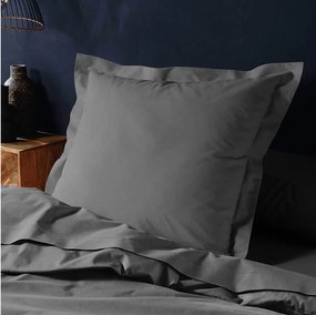 Poszewka na Poduszkę "Lina" 63x63cm z Bawełny Antracytowa - Wygodna i Certyfikowana Oeko-Tex