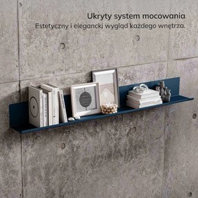 Półka wisząca JOANNE 1200 mm, Modern: granatowa