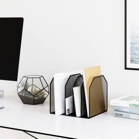 Organizer na biurko koszyk z przegródkami