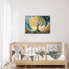 Obraz na szkle – Drzewo życia w księżycu (70x50 cm)