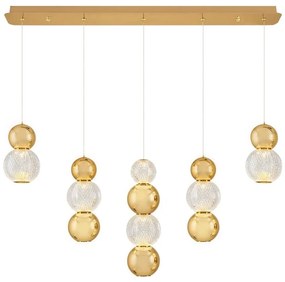 Żyrandol LED na lince CREMONA LED/27W/230V 3000K złoty