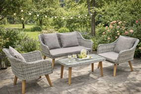 Zestaw mebli ogrodowych technorattan Largo 4-osobowy