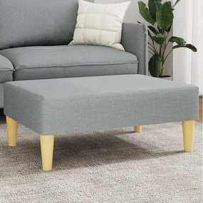 Jasnoszary podnóżek 77x55x31 cm nowoczesny i wygodny materiał