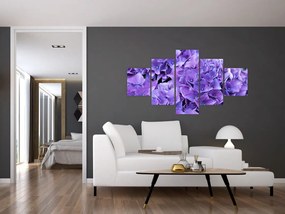 Obraz fioletowych kwiatów (125x70 cm)
