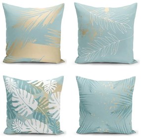 Zestaw 4 poszewek na poduszki Minimalist Cushion Covers Lagoon, 55x55 cm