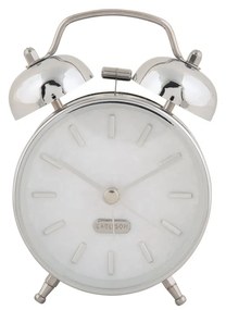 Karlsson 6009CH budzik design srebrny, średnica 12 cm