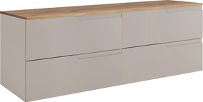 Zestaw mebli łazienkowych pod umywalkę, kaszmir / dąb Craft, 60 (2 x 80) x 46 x 58 cm