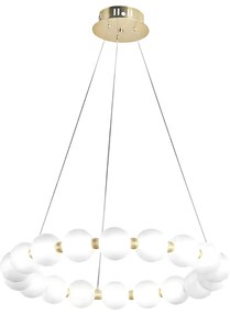 LAMPA WISZĄCA LED G025-CP Złota