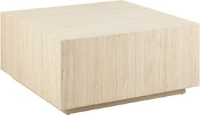Kwadratowy stolik kawowy Dice Actona 90x90 cm, imitacja trawertynu