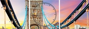 Obraz - Tower Bridge (z zegarem) (90x30 cm)
