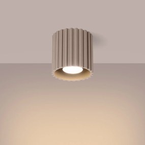 Plafon AURA 1 taupe GU10 ryflowany SOLLUX  LIGHTING