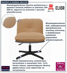 Beżowy nowoczesny fotel obrotowy F6-C86