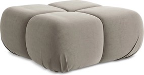 Pufa - z tkaniny welwetowej - kreci - LOKUA