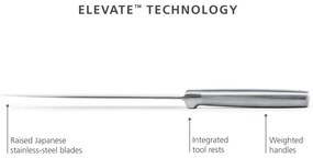 Zestaw noży ze stojakiem ze stali nierdzewnej 5 szt. Elevate Bamboo – Joseph Joseph