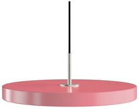 Różowa lampa wisząca LED z metalowym kloszem ø 43 cm Asteria Medium – UMAGE
