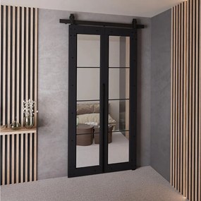 Drzwi Przesuwne QUDIO M6 Czarny 80